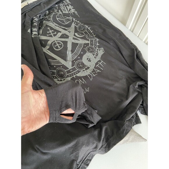 Killstar Gothic Tunic Dress XS Black Womens Wake From Death Ritual Oversized Top - Picture 6 of 11